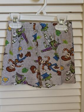 Disney Grey Kids Pajama Short Bottoms with Toy Story Characters 4/5T
